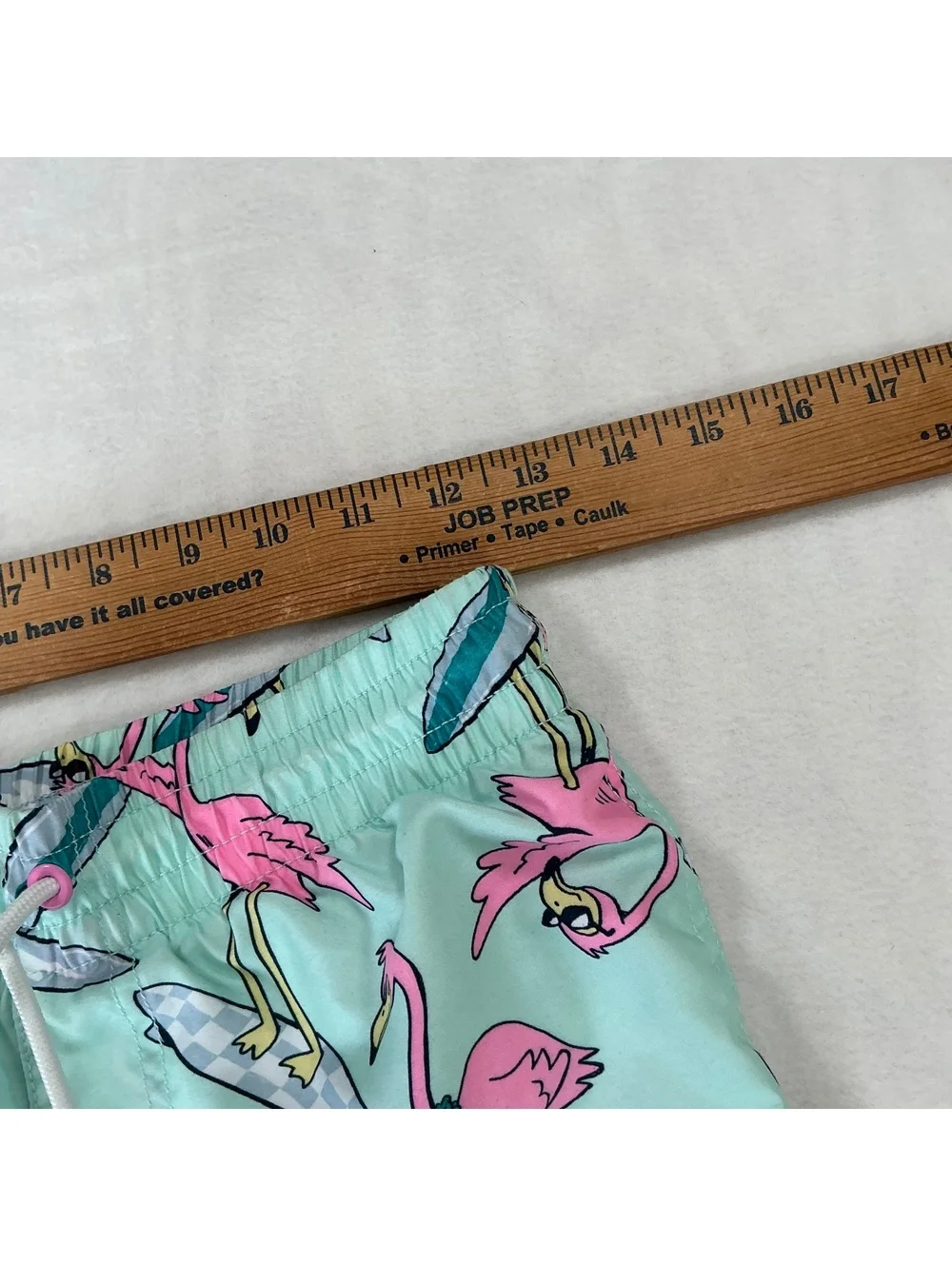 Old Navy Boys XL 14-16 Flamingo Surfboard Swim Trunks Beach Shorts